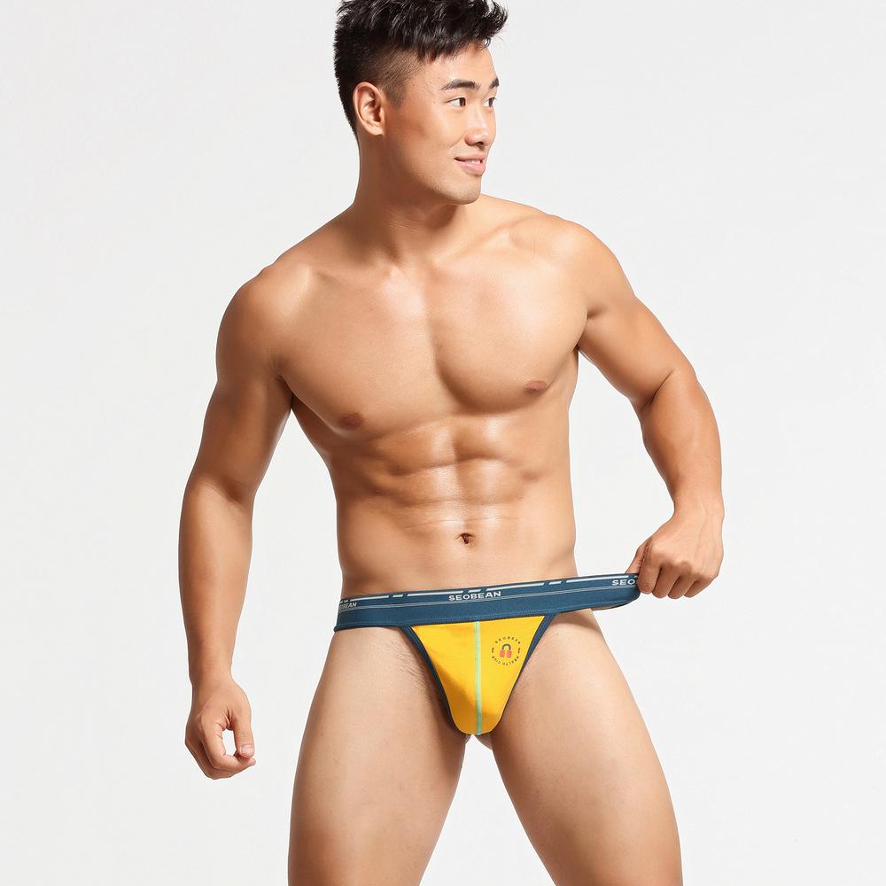 Men's G-string Thong Underwear Triangle Pants Singles T-pants Sexy Low Waist Bottom