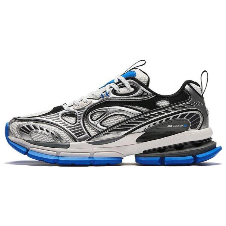 

New Anta Champion Series Durable Breathable Low-Top Running Shoes Men s Gray Blue 112418805A-4 40