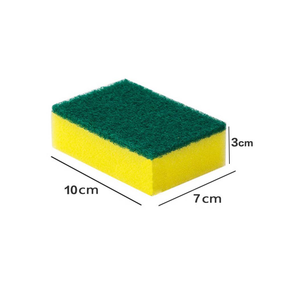 High Absorbency Kitchen Sponges Durable Double-Layer Design Removes Oil and Rust Suitable for Cleaning Utensils and Cookware