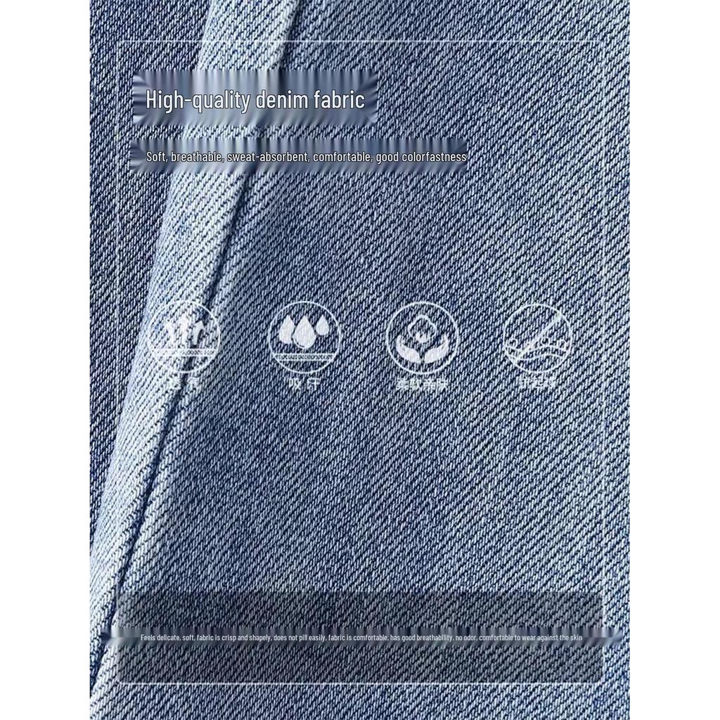 2025 Women's High-Waisted Wide-Leg Jeans: Spring/Autumn Drapey Straight-Leg Fashion