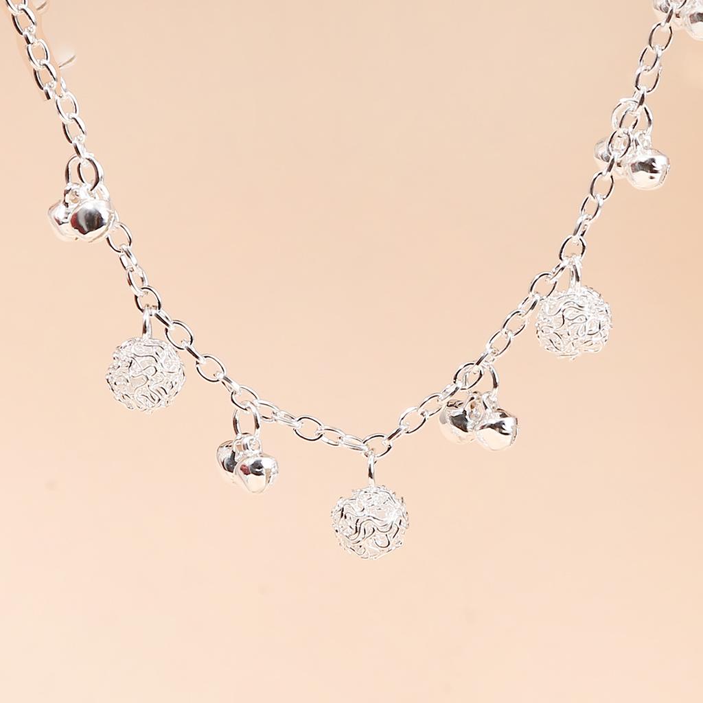 1pc vintage Bohemian alloy bell ball women's bracelet summer personalized accessory