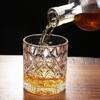 HeY LiLac 240ml Verre à Whisky Droit Texture Écorce Brillante - Ustensile de Bar Premium pour la Maison & Cadeau
