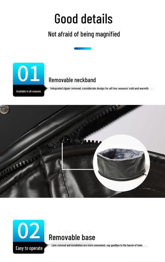Unisex Windproof Neck Gaiter Helmet: Warm, Thickened Full-Face Protection for Motorcycle and Electric Vehicle Riders