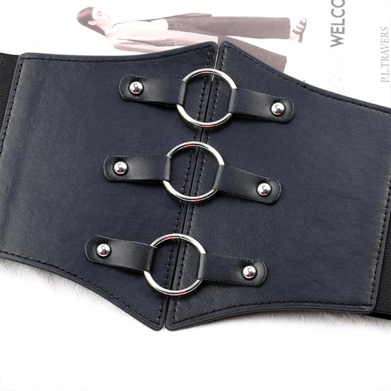 Stretchy Cinch Belt For Dresses Buckle Slimming Body Belts for Women Elastic High Waist Hiphop Rock Nightclub Sexy Jeans