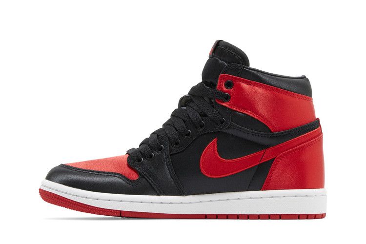 Women's Sneakers Jordan 1 Retro High OG Satin Bred (Women's) Black/University Red/White