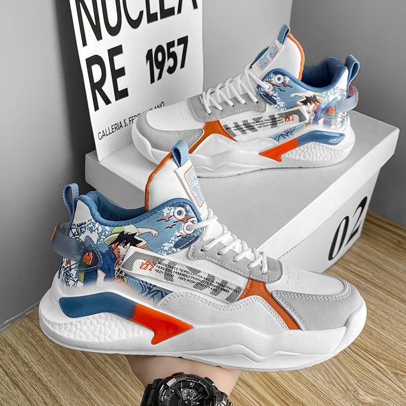 Men's shoes 2025 new autumn running sports students sports leisure running junior high school students height increase students basketball tide shoes