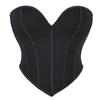 Cute Heart Tube Top Corset Breathable Mesh Off-the-shoulder Shapewear Can Be Worn Outside Sexy Vest Top Bone Coat