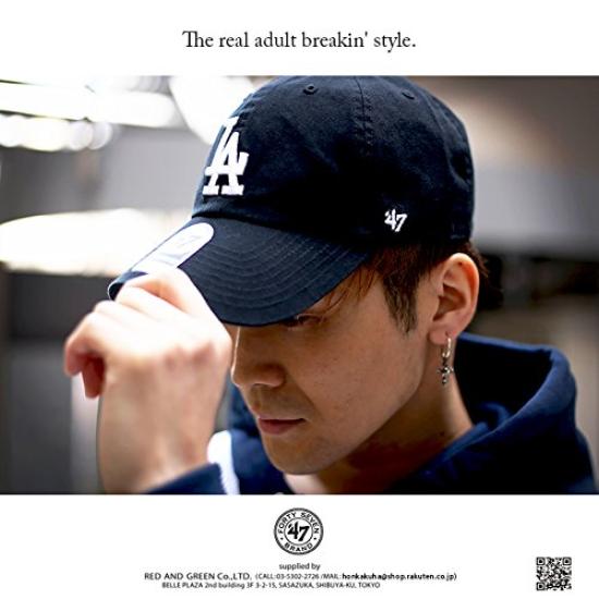 47BRAND Low Los Angeles Dodgers Collaboration MLB Major League Baseball Authentic Size F [B-RGW12GWS-BKD] Cap, Cap, (01) Black,
