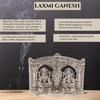 ®–Plated Laxmi Ganesh Idol- Gift for Diwali, Housewarming,Wedding- Home & Pooja Room Décor Silver