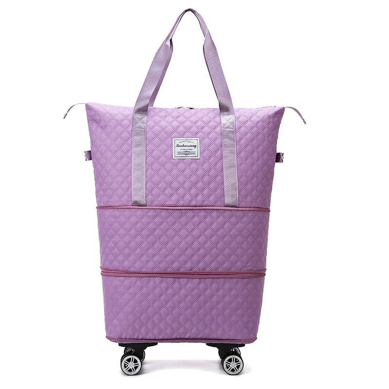 Travel bag Large capacity roller Birth waiting accommodation Fitness storage Clothing bag Rhombus travel portable hand bag