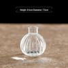 Retro Embossed Transparent Glass Vase: French-Inspired Luxury Home Decor for Living Room