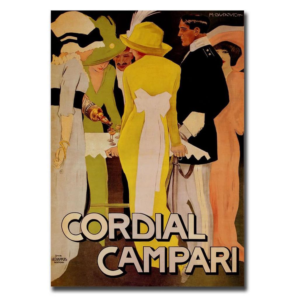 Campari Metal Tin Signs Martini Wall Decoration Plaque Vintage Art Poster Iron Painting for Man Cave Home Cafe Garden Club Ba