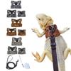 Reptile Harness Leash Chameleons Small Pets - Adjustable Split Design With Leopard Print Chest Vest