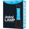 Itotal xl1788 Lava-Lampe 40 cm mit schwarzem Sockel, blauer Flüssigkeit und weißer Wachs