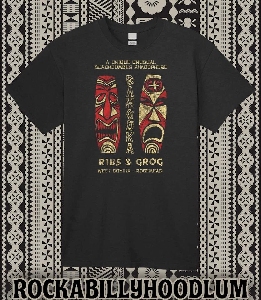 

Retro Tiki Bar Tee T Shirt Unisex Mug Restaurant Polynesian Bahooka Ribs Grog S