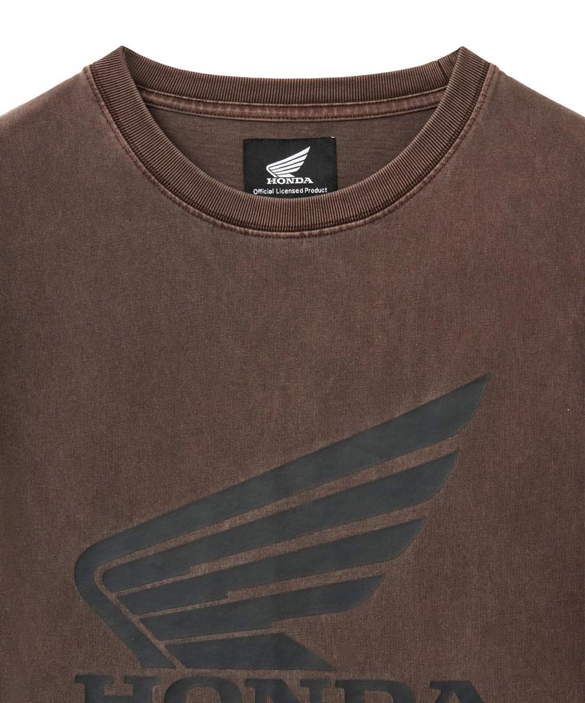 PHYPS MOTORCYCLE Wing Collect Logo Short Sleeve Brown