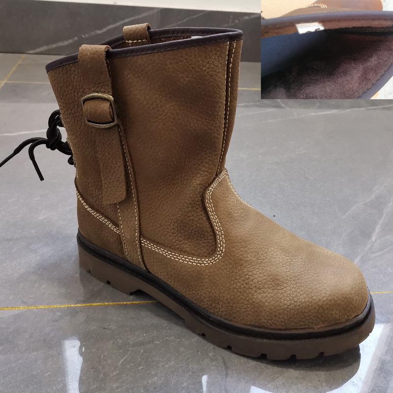 

Специальное предложение: Короткие ботинки из натуральной кожи — унисекс, ретро-стиль для верховой езды и Мартина, дышащие и модные 45