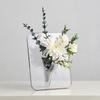 Minimalism Transparent Vase Flowers Pots Desk Decoration Flower Arrangement Geometry Square Floral Vases Room Aesthetic Decor