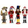 Jul Nötknäppare Prydnad Liten Träsoldat Juldekorationer Nötknäppare Figur Prydnad för Bord Hylla