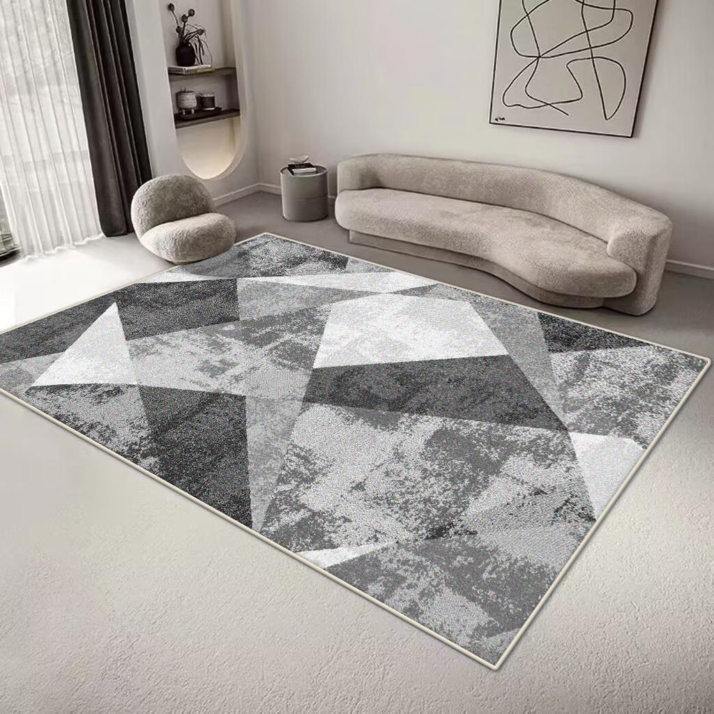 Geometrischer Teppich im nordischen Stil für Wohnzimmer Minimalismus Dekoration Schlafzimmer Große Teppiche 200x300CM Bürobereich Rutschfeste Bodenmatte