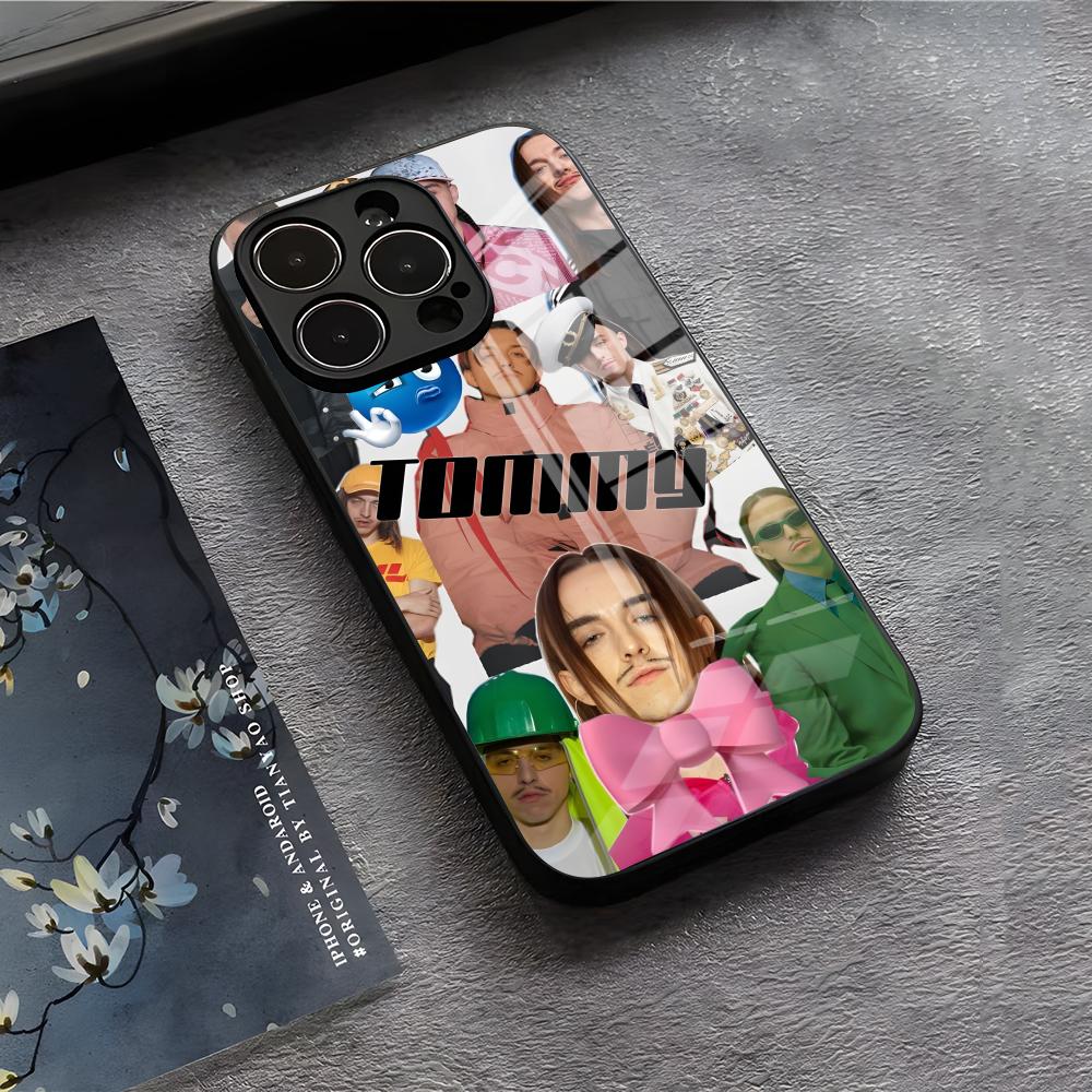 T-Tommy Cash Estonia Phone Case For IPhone 17 Air 16 E Pro Max 15 14 13 Mini 12 Pro 11 Max Plus Black Glass Cover