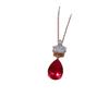 Jewelry Simulation Red Glass Crown Stud Earrings 10 * 14 Necklace 13 * 18 Jewelry Set