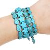 1 Strand 38CM Blue Turquoises Stone Chain Charm Beads Chain DIY Bracelet Necklace Jewelry Making