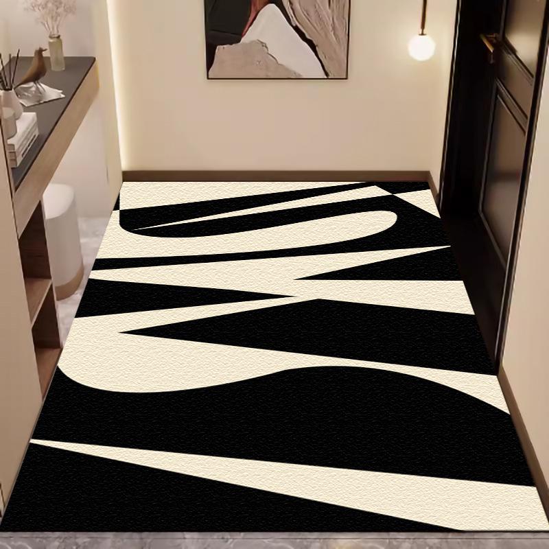Luxury Leather Entrance Mat: Wash-Free, Wipeable Door Mat for Home and Porch