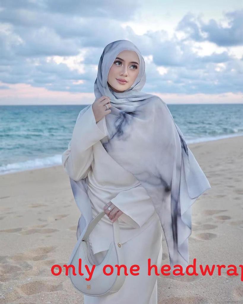 Ethnic Style Satin Polyester Shawl With Warmth Sun Shade For Women