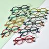 New Frosted Personalized Round Eyeglass Frame for Small Faces - Unisex Myopia Glasses