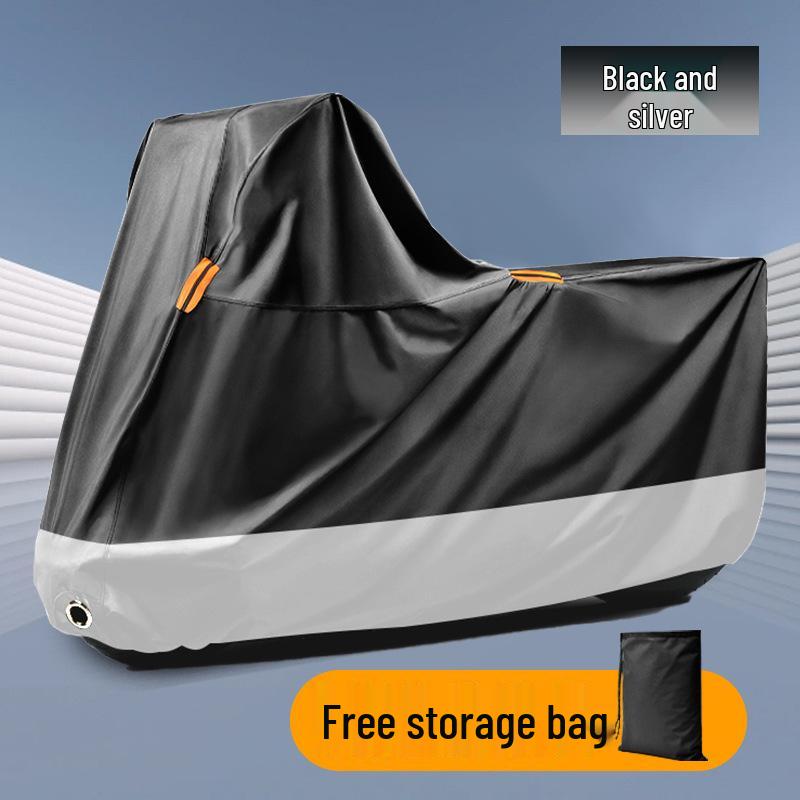 

Утолщенный чехол для мотоцикла из ткани Оксфорд 420D с серебряным покрытием - Защита от солнца и дождя для электромобиля S 180x70x90 Bicycle 190T