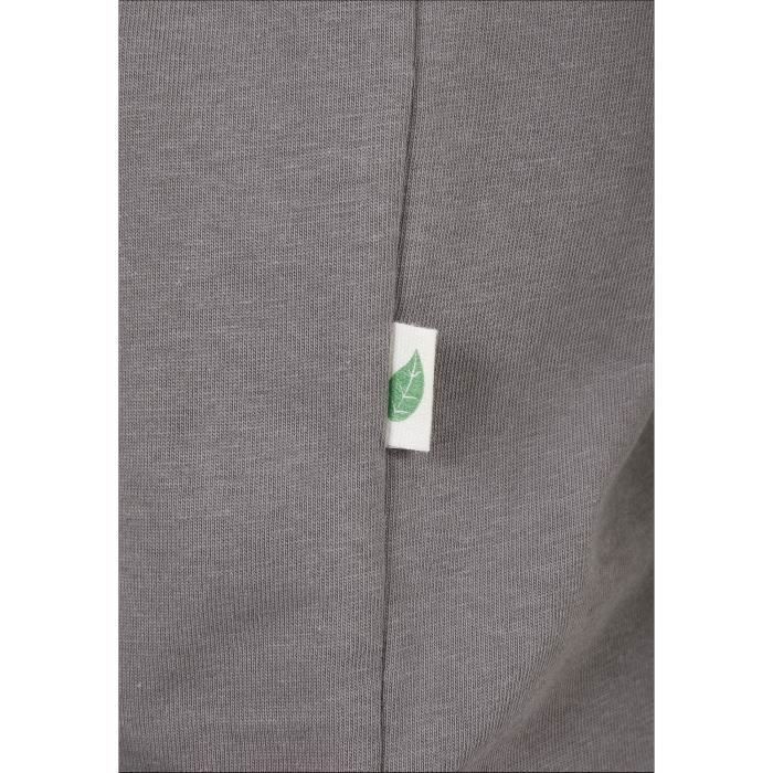 T-shirt - Urban Classics - Basic - Coton Biologique - Manches Courtes - Grande Taille - Gris Foncé