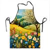 Spring Garden Floral Apron With Birds And Blossom Tree Design For Cooking Baking And Gardening