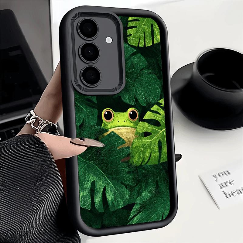 Phone Case for Samsung Galaxy A17 A16 A15 A14 A13 Cute Cartoon Frog A56 A36 A26 A55 A35 A25 A54 A34 A24 A53 A33 A23 A07 A06