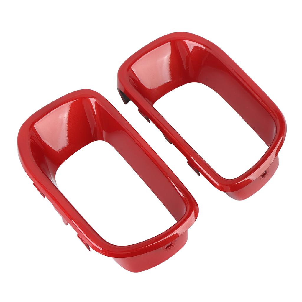 2Pcs Front Bumper Grille Guard 51117337810 Red Car Bumper Cover Front Air Duct Frame for F55 F56 F57 2014 to 2021