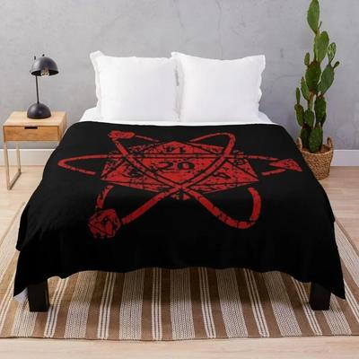 DND D&D Blanket, RPG Dungeons and Dragons Throw Blanket Soft Warm Cozy Flannel Vintage Throw for Bedding Decor Bedroom Gifts#(6)