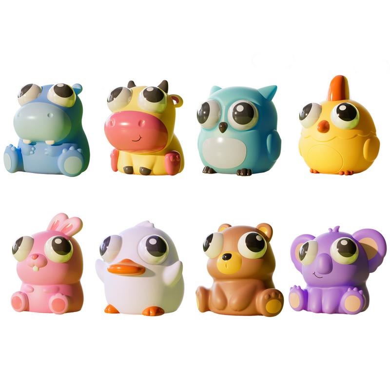 Cartoon Pop Eyes Squeeze Toys Slicone Squeeze Toy Car Dashboard Ornaments Novelty Auto Accessories For Kids Children