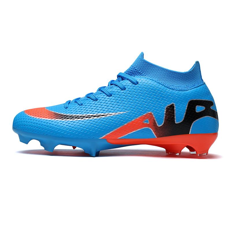

Soccer Shoes for Rofessional for Men s Outdoor High-Top Football Boots for Sports Boots Ag/Fg Long Spikes Artificial Grass Training Match 35