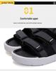 Men’s 2025 Versatile Non-Slip Rubber Sandals: Breathable, Odor-Resistant Casual Sports Beach Shoes