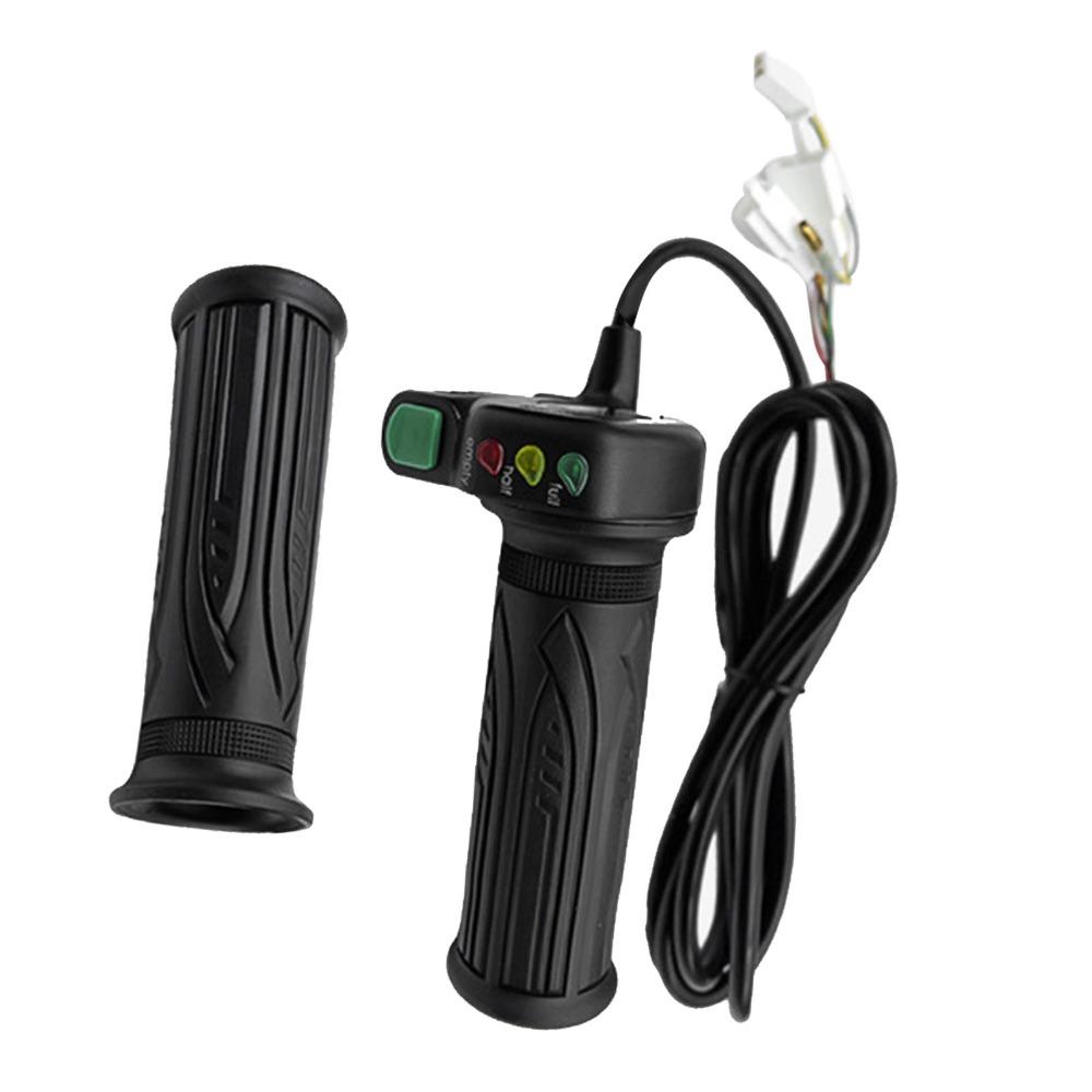 3 LED Battery Lights Twist Throttle Control Plastic Self Lock Throttle Handlebar Mount