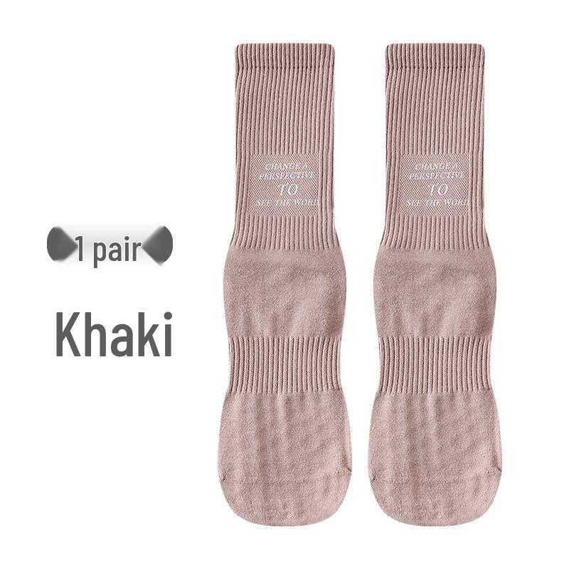 

Women s Mid-Calf Non-Slip Yoga Socks for Indoor Skipping & Pilates - Spring/Autumn One Size