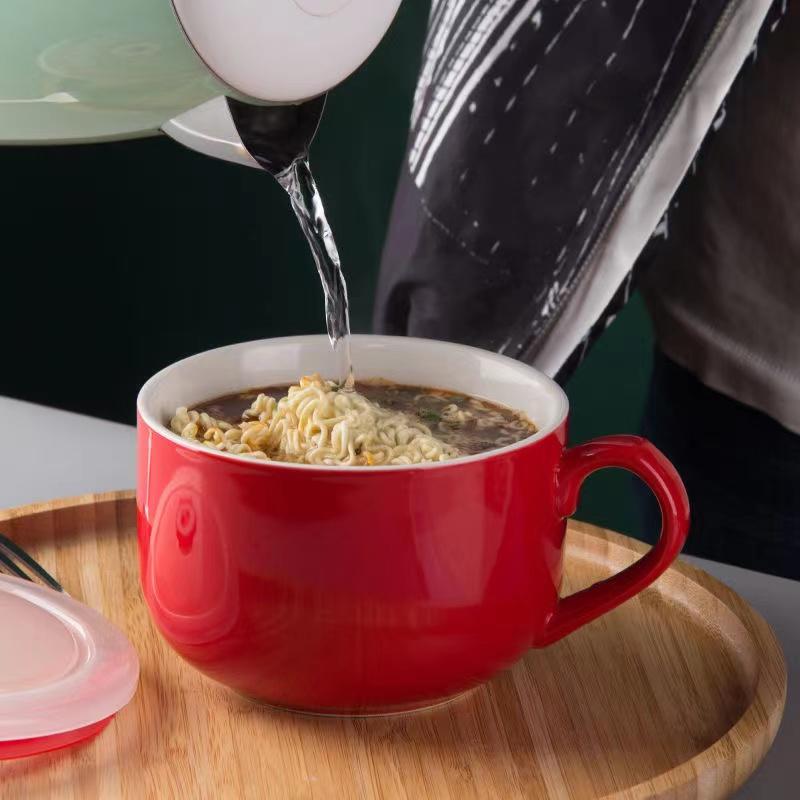 700ml Coffee Mug Large Capacity Ceramic Breakfast Oatmeal Milk Tea Cup Instant Noodles Bowl Novelty Gifts Best For Your Friends