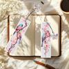 5Pcs Bird Themed DIY Diamond Painting Bookmark with Crystal Pendant Special Shaped Diamond for Beginners Book Lovers Small Gifts