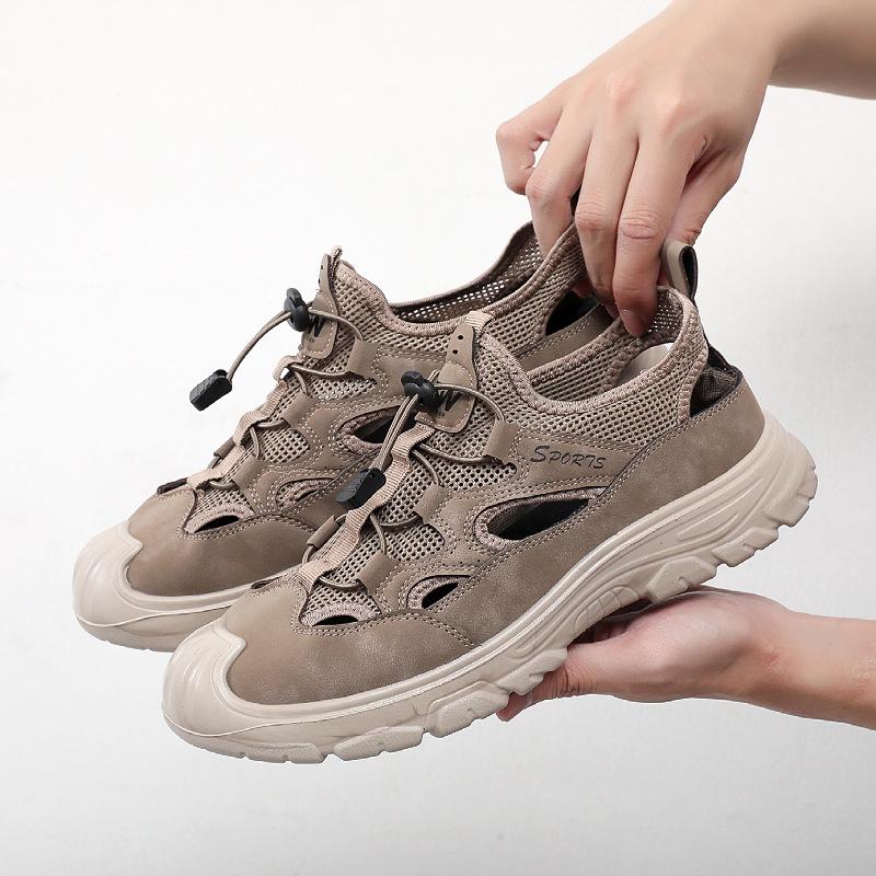 

Old Beijing cloth shoes summer new men s shoes breathable versatile hollow outdoor men s shoes soft sole non-slip casual men s shoes 45