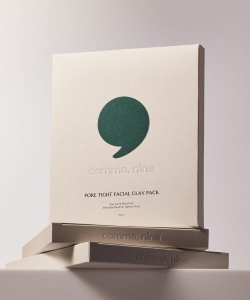 Comma Nine Pore Tight Clay Plaster Mask Pack 1BOX (4 Sheets) / 1 Month Supply NONE