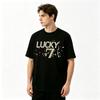 Unisex Lucky 7 Tshirt Number Graphic Camping Fishing Sup Skate Rock Short Sleeve White Black Tee