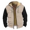 Men's Thickened Button Double Pocket Jacket With Pocket Insert Cotton Jacket