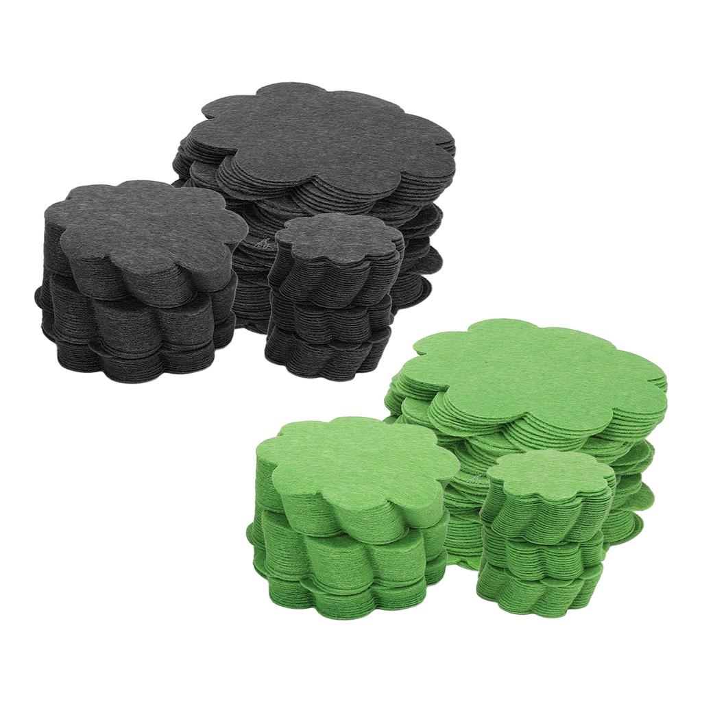 150PCS Plant Pot Hole Pads Flower Shape Bonsai Pot Bottom Drainage Gasket Breathable Water Permeable