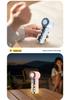 T242 Mini Handheld Fan: USB Rechargeable, Digital Display, High-Speed Turbine