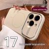 Magnetic Liquid Silicone Case for iPhone 16 PRO - Compatible with iPhone 17, Apple 15; Large Window Cover for iPhone 14.
